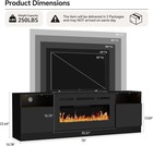 70  Fireplace Tv Stand For 32 To 80 Inch Tvs With 36  Electric Fireplace