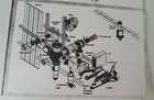 Black - White Photo   mir Orbital Station Diagram  Soviet Space