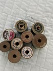  Vintage Wooden Thread Spools Various Brands  Colors And Sizes 