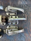 Lot Of  9 Antique Ice Box Latches Refrigerator Door Vintage Chrome