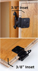 3 8  Inset Cabinet Hinges Black  25 Pair -50 Pcs  Offset Self Closing Matte Blac
