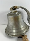 Vintage Brass Bell Ship Style Wall Mountable Nautical Decor Navy Boat Military