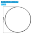 10pcs 3 2  Dream Catcher Rings Metal Macrame Wreath Floral Hoop Silver