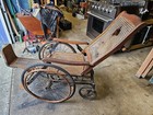 Vintage Early 1900s Wooden Wheelchair