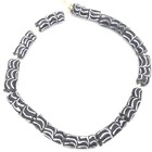 Ghana Short Strand Black And White Zen African Glass Trade Beads
