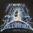 Acdc Ballbreaker Concert T Shirt Tee 2 Sided Size 3xl Black Short Sleeve Cotton
