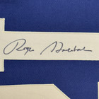 Framed Autographed signed Roger Staubach 35x39 Navy Blue College Jersey Jsa Coa