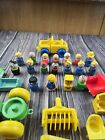 Vintage Little People Lot Of 40  Total Pieces Figures Animals Chairs Farming