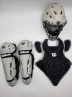 Wilson Ez Gear 2 0 Youth Catcher   s Kit     Black S m     Nocsae Certificate Open Box