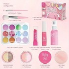 Kids Pretend Makeup Toy Set 10pcs Girls Beauty Play Kit Non-toxic No Mess Gift