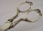 Rare Sterling Silver Handled Large Scissors 1977 Sewing Needlework