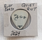 Rudy Sarzo  Quiet Riot Tour Issued Guitar Pick 2024 North America Tour