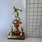 3 Mcm Bowling Trophies Wood Metal Men Women   s Unique Designs Trophy