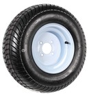 Trailer Tire On Rim 20 5 X 8 X 10 205 65-10 20 5x8 0-10 Lrc 4 Lug White Wheel