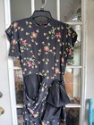 1940s Novelty Print Rayon Dress