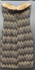 Mystic Mini Dress Women M Brown Strapless Stretch Casual Cocktail Party New