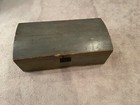 Antique Primitive Painted Dome Top Box Blanket Chest Dovetailed Sage Green Aafa