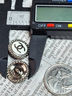 Chanel Buttons White Silver Buttons 16 Mm Set Of 2 Pcs