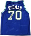 Dallas Mavericks Dennis Rodman Autographed Signed Blue Jersey Jsa Stock  215729