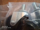 Set Of 4 Threaded Stem Swivel Caster Wheels With Rubber Wheels