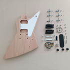 Diy  Electric Guitar Kit Genuine Mahogany Body Rosewood Fretboard Maple Neck