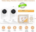 Ebemate 2-camera Video Baby Monitor With Night Vision   2-way Talk - Ebe28