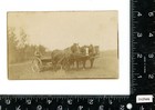 Farming Farm Agriculture Man On Plow Horses -   Vintage Rppc Real Photo Postcard