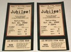 Jubilee Ballys Las Vegas Nevada 10 26 02 Topless Extravaganza Full Ticket Stub
