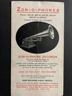 Fun  Zon-o-phone Phonograph Mechanical Folding Trade Card 1904