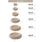 Round Donut Pet Dog Cat Bed - Warm Plush Fluffy Soft Calming Bed Washable