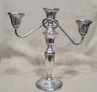 Vintage Rogers Sterling Silver Weighted 3-arm Candelabra Convertible Style 660 G
