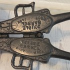 Antique Rare Cast Iron  double Barrel  Boot Jack Western Cowboy 19th Century 
