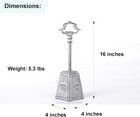 16 Inch Tall Heavy Duty Decorative Door Stop 5 3 Lbs Cast Iron Wedge White