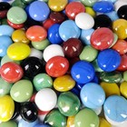 10  Porcelain Color Flat Marbles Glass Gems For Mosaics diy Craft Projecting    