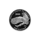 2023-w Proof 1oz Platinum  100 American Eagle Freedom Of Press Coin