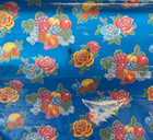 Oilcloth Fabric Lemons Blue Pattern Sold In Yard Or Bolt