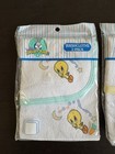 Looney Tunes Sylvester Baby Bugs Bunny Tweety Bird 1998 Wash Cloth 2 Pack Vtg