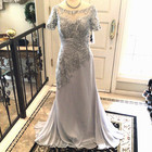 Cameron Blake By Mon Cheri Nwt Size 12 Silver Mother Of The Bride groom 114662