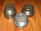 3 1920 s Chevrolet Chevy Wings Threaded Screw-on Hubcap Hub Grease Cap Antique