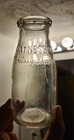 Waynesburg Sanitary Dairy Vintage Half-pint Milk Bottle Waynesburg  Pa