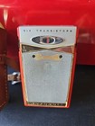 Vintage Motorola Six Transistors Am Red Portable Radio With Case  needs Work 
