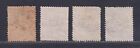 Denmark 3-ring Cancel Study On 1864 4sk Red Royal Emblems Numbers 1  4  5  14