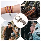 10-pack Paracord Bracelet Shackle Buckle Pattern Type  gold  Round Head 