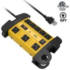 10-outlet Power Strip 15-ft Cord  Surge Protector 2-usb 3 1a  2800j 1875w 15a