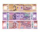 3pc Set 2025 Bhutan 100 500 1000 Ngultrum 70th Comm  P 43 44 45 New Unc Banknote