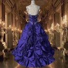 Vintage Y2k Purple Ball Gown With Corset   Ruffled Skirt