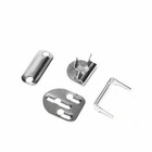 Complete Sets Of Hook And Bar 8mm 11mm Fastener Metal Silver Trouser Skirt Pants