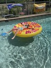 Sunshine State Of Mind Big Round Pool Float Inflatable Suntan Oasis