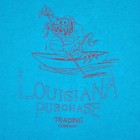 Vintage Louisiana Purchase Shirt Men Xl Teal Gator Graphic Single Stitch 90s Usa