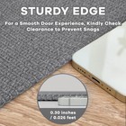 Earthall Washable Entryway Rug  Non Slip Indoor Doormat  2x3 Ft  Dark Gray